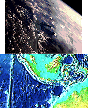 Indonesia from space